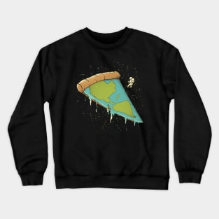 Pizza Earth  by Tobe Fonseca Crewneck Sweatshirt